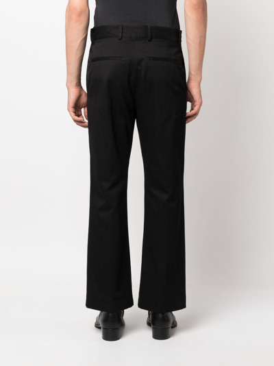 Acne Studios Straight Fit Cotton Jeans In Black