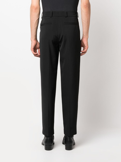Shop Acne Studios Mid-rise Tailored Trousers In Black