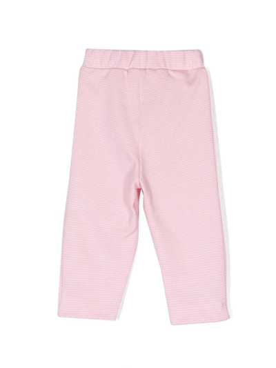 Shop Monnalisa Heart-appliqué Track Pants In Pink