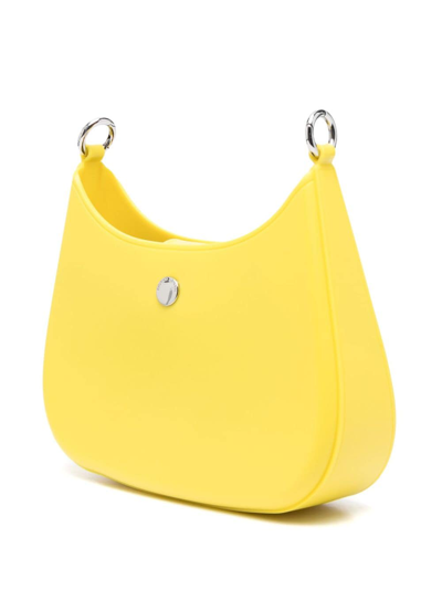 Shop Emporio Armani Gummy Crossbody Bag In Yellow