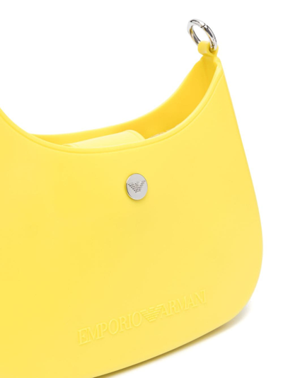 Emporio Armani Gummy Crossbody Bag In Yellow