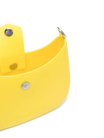 Emporio Armani Gummy Crossbody Bag In Yellow