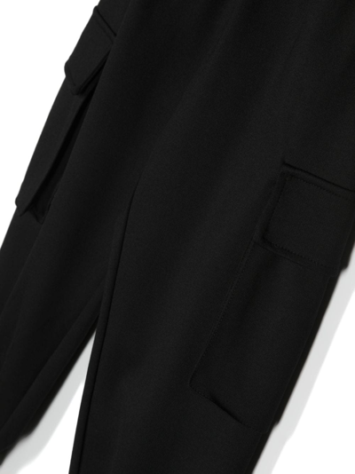 Balmain Cargo Track Pants In Black