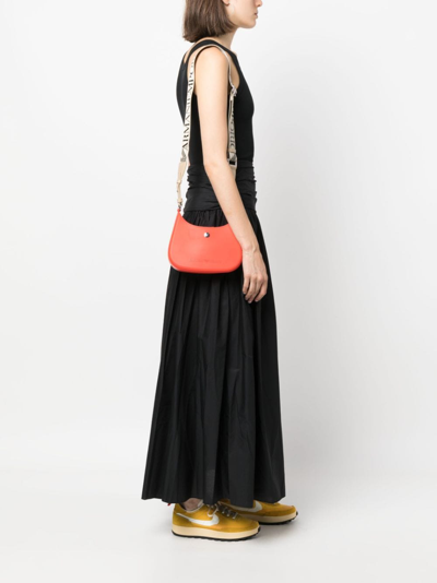 Emporio Armani Gummy Crossbody Bag In Red