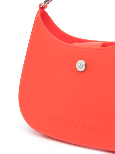 Emporio Armani Gummy Crossbody Bag In Red