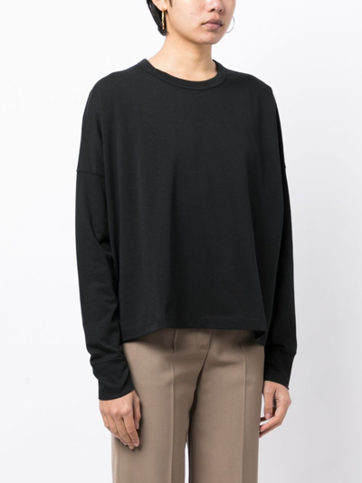 Studio Nicholson Womens Long Sleeve T-shirt Clothing In Black