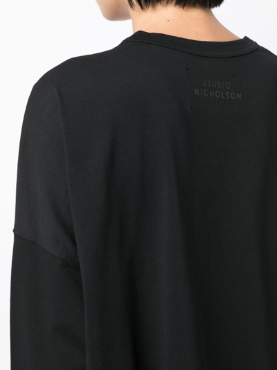 Studio Nicholson Womens Long Sleeve T-shirt Clothing In Black