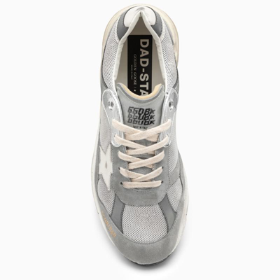 Shop Golden Goose Deluxe Brand Grey/silver Dad-star Trainer