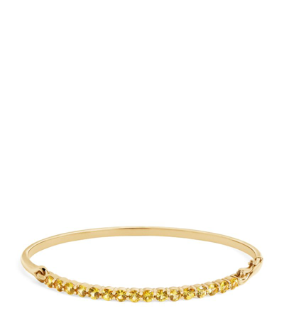 Shop Melissa Kaye Yellow Gold And Yellow Sapphire Lenox Bracelet