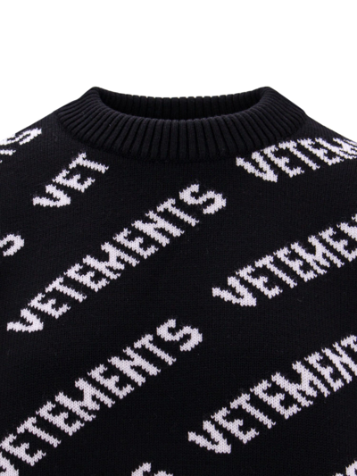 Shop Vetements Sweater In Black