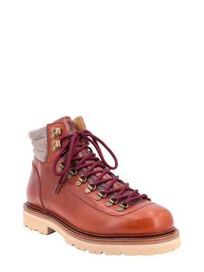 Shop Brunello Cucinelli Boots In Brown