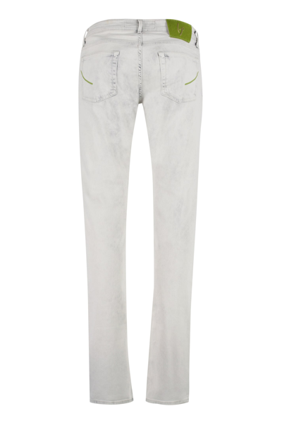 Hand Picked Orvieto Distressed Jeans In Grey