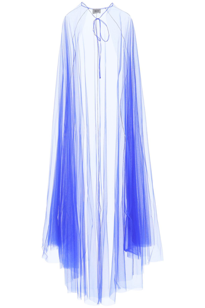 Shop 19:13 Dresscode Tulle Cape In Electric Blue (blue)
