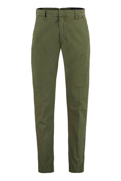 Shop Hand Picked Mantova Cotton Trousers In Green