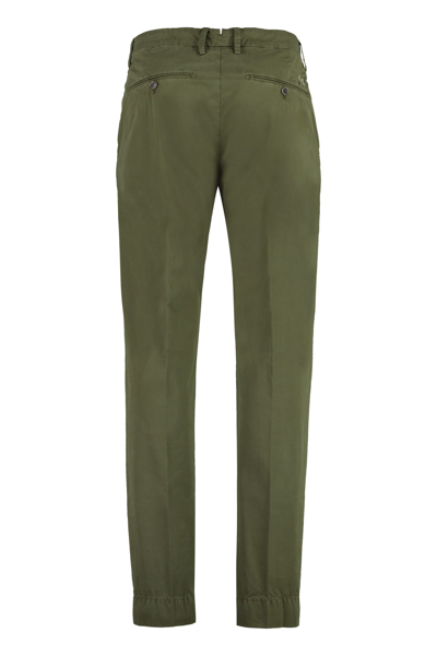 Shop Hand Picked Mantova Cotton Trousers In Green