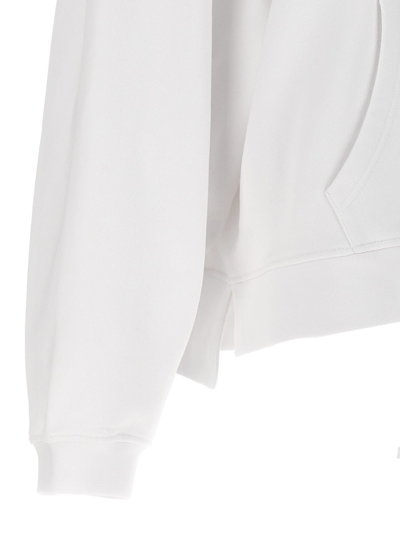 Shop M05ch1n0 Jeans Logo Print Hoodie In White
