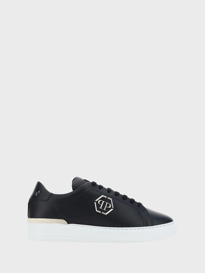 Philipp Plein Hexagon Low Top Sneakers In Black