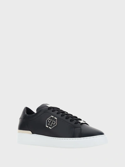 Philipp Plein Hexagon Low Top Sneakers In Black
