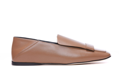 Shop Sergio Rossi Flat Moccasin 05 In Brown