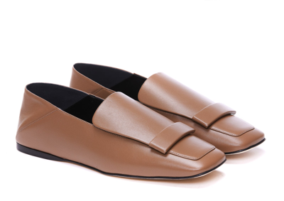 Shop Sergio Rossi Flat Moccasin 05 In Brown