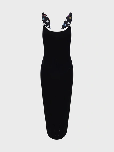 Shop Versace Dua Lipa X  Dress In Nero