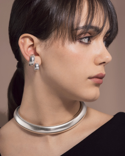 Federica Tosi Lobo Cleo Silver In Silver