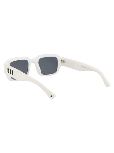 Shop Dsquared2 Icon 0009/s Sunglasses In Vk6ir Bianco