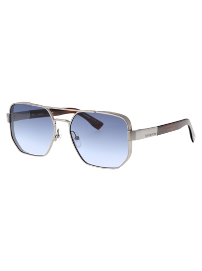 Shop Dsquared2 D2 0083/s Sunglasses In 0os08 Dark Ruthenium Horn