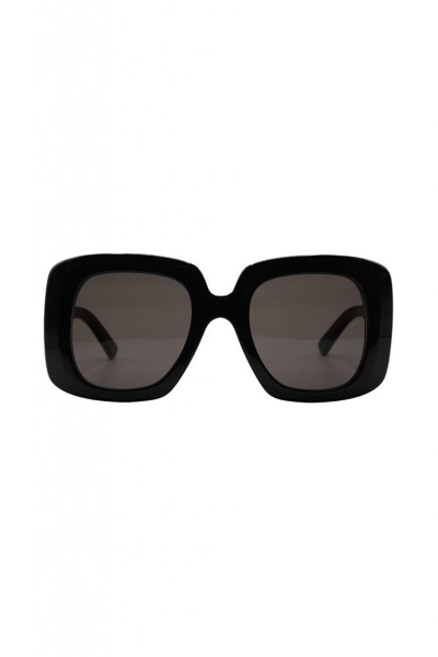 Shop Balenciaga Eyewear Square Frame Sunglasses In Black