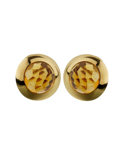 Heritage Pomellato Pomellato 18k 18.00 Ct. Tw. Citrine Earrings (authentic )