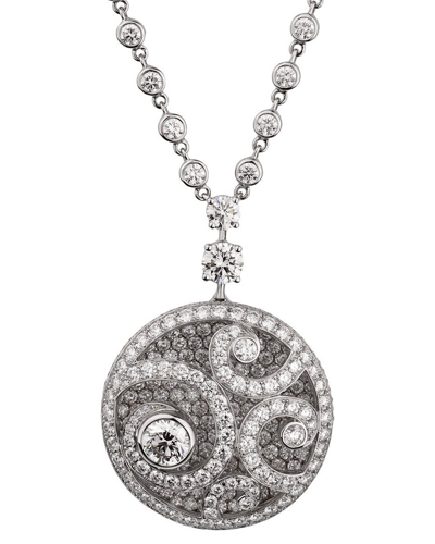 Heritage Graff Graff 18k 10.81 Ct. Tw. Diamond Magnificent Pendant Drop Necklace (authentic )