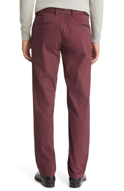 Shop Alton Lane Motion Brushed Stretch Cotton Chinos In Wine