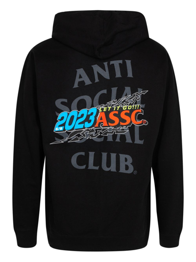 Shop Anti Social Social Club Let It Go Hoodie In Black