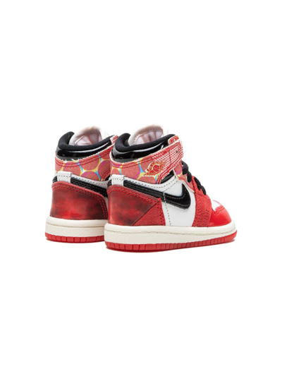 Shop Jordan X Spider-man Air  1 High Og "across The Spider-verse" Sneakers In White