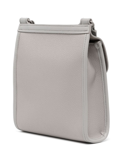 Shop Mulberry Small Antony Leather Bag In Grey