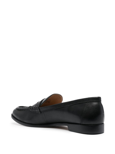 Shop Lauren Ralph Lauren Wynnie Flats Loafer In Black