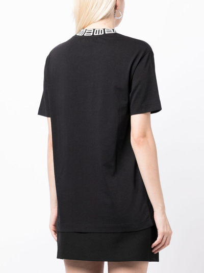 Shop Ambush Monogram-print Cotton T-shirt In Black No Color