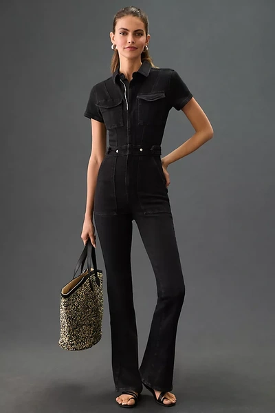 Shop Good American Fit For Success Bootcut Jumpsuit In Black
