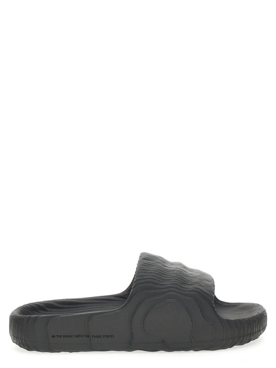 Shop Adidas Originals Adilette 22 Sandals In Gray