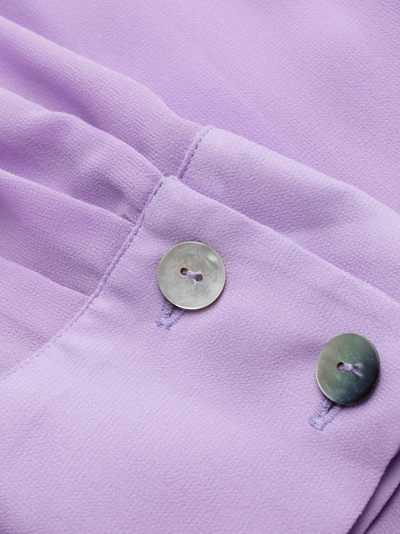 Shop Sleeper Semi-sheer Pyjama Shirt In Purple