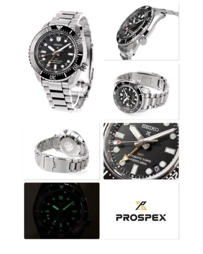 Pre-owned Seiko Prospex Gmt Automatic 3 Days Movement Diver Watch Sbej011 / Spb383j1 Usus