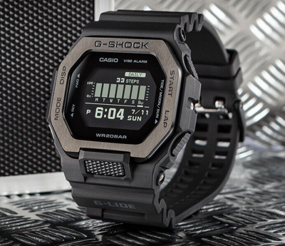 Pre-owned G-shock Casio  Gbx-100ns-1dr 200m Wr Wrist Digital Unisex Watch Bluetooth G-lide
