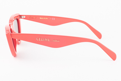Pre-owned Celine Cl 400191 68c Red / Gray Mirror Sunglasses 56mm