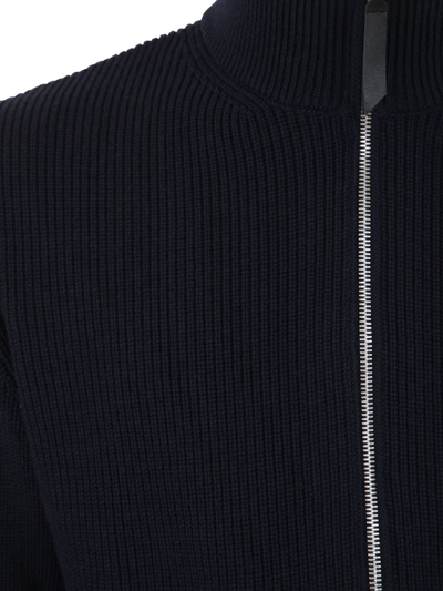 Shop Maison Margiela High Neck Full Zipped Pullover