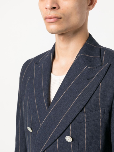 Shop Barba Napoli Dynamic Double Breasted Jacket