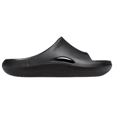 Shop Crocs Mens  Mellow Slides In Black/black