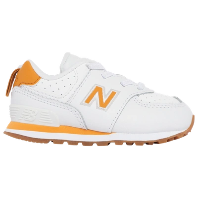 New Balance Boys  574 In Orange/white