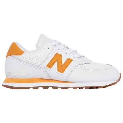 Shop New Balance Boys  574 In Orange/white