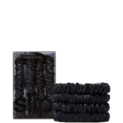 Slip Back To Basics Assorted Scrunchies In Black