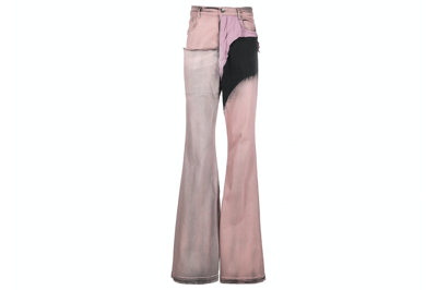 Pre-owned Rick Owens Drkshdw Bolan Bootcut Jeans Faded Pink